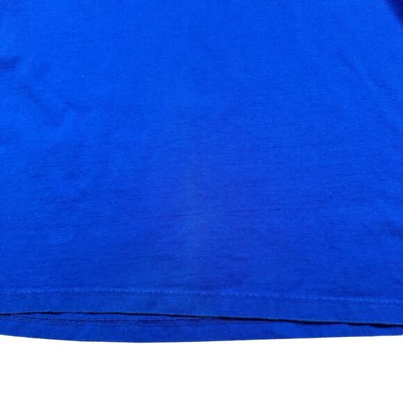 Kansas Jayhawks Shirt Men's XL‎ Adidas Striped Long Sleeve Blue White Basketball - Picture 9 of 10